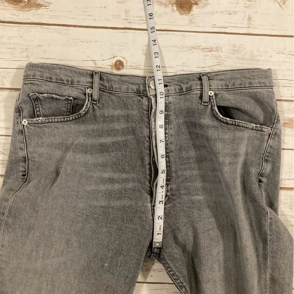 AGOLDE Nico High Rise Slim Risk Gray Wash Jeans Size 33